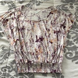 Mudd Tops - Rose gold & plum top Mudd Tops - Rose gold & plum top